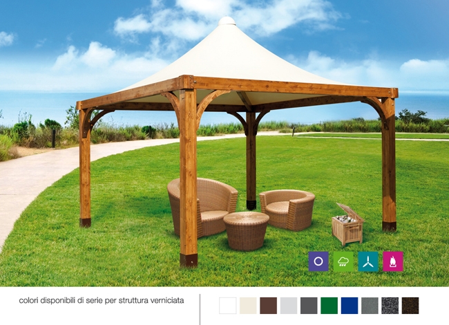 Vendita gazebi in legno lamellare e pvc per eventi tecnoallestimenti ... Gazebo legno lamellare